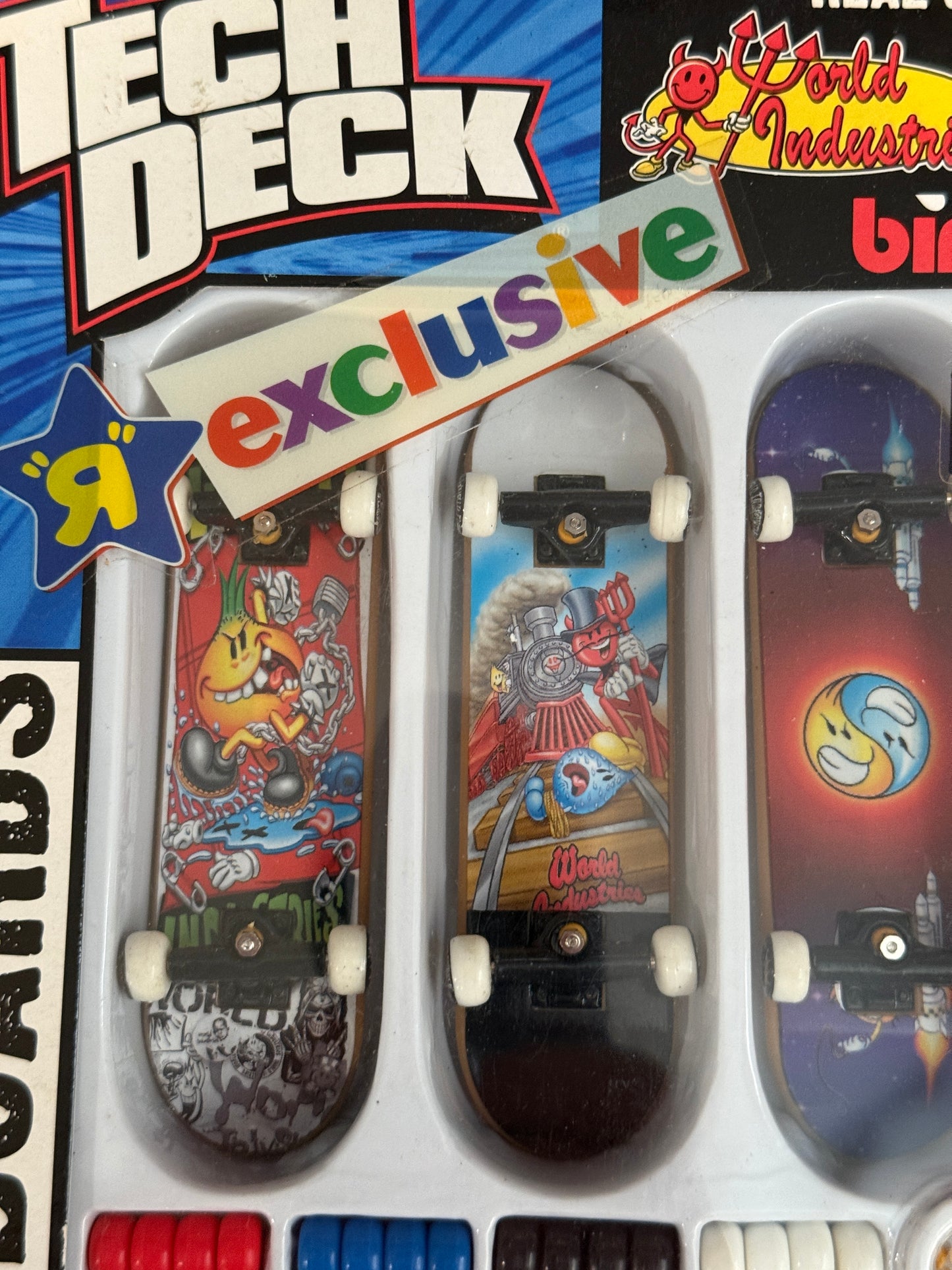 Vintage Tech Deck 96mm 4-Pack – Toys R Us Exclusive |World Industries Flame Boy | Sealed