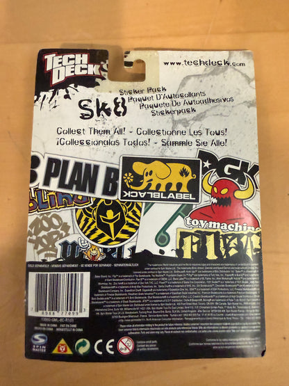 Vintage Tech Deck 96mm Toy Machine Board + Sticker Pack | Sealed
