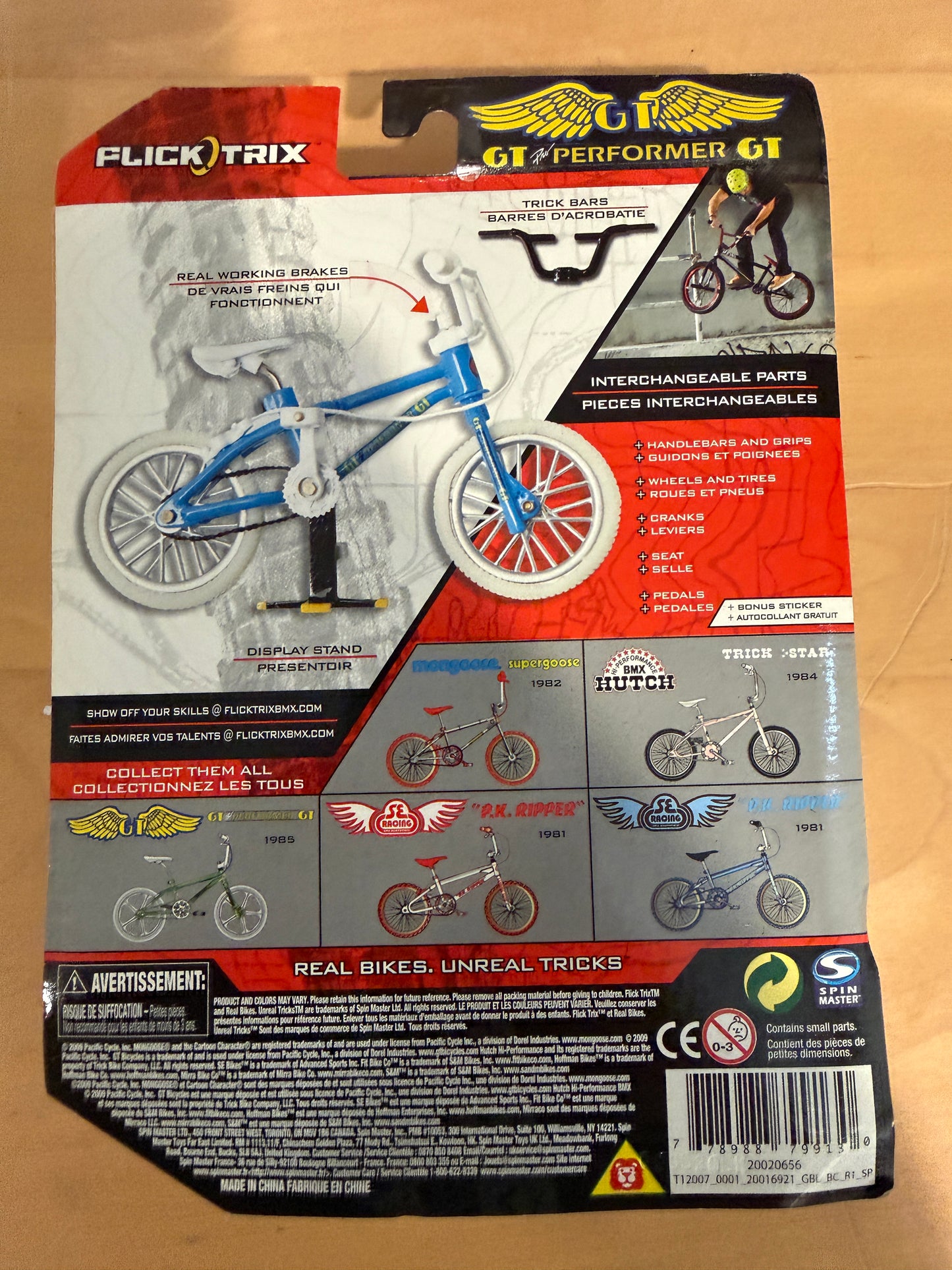 Flick Trix GT BMX Finger Bike Lot Performer World Tour Santa Ana California