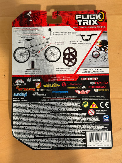 Flick Trix Haro Freestyler BMX Finger Bike 4130 Cro-Moly White Blue Sealed
