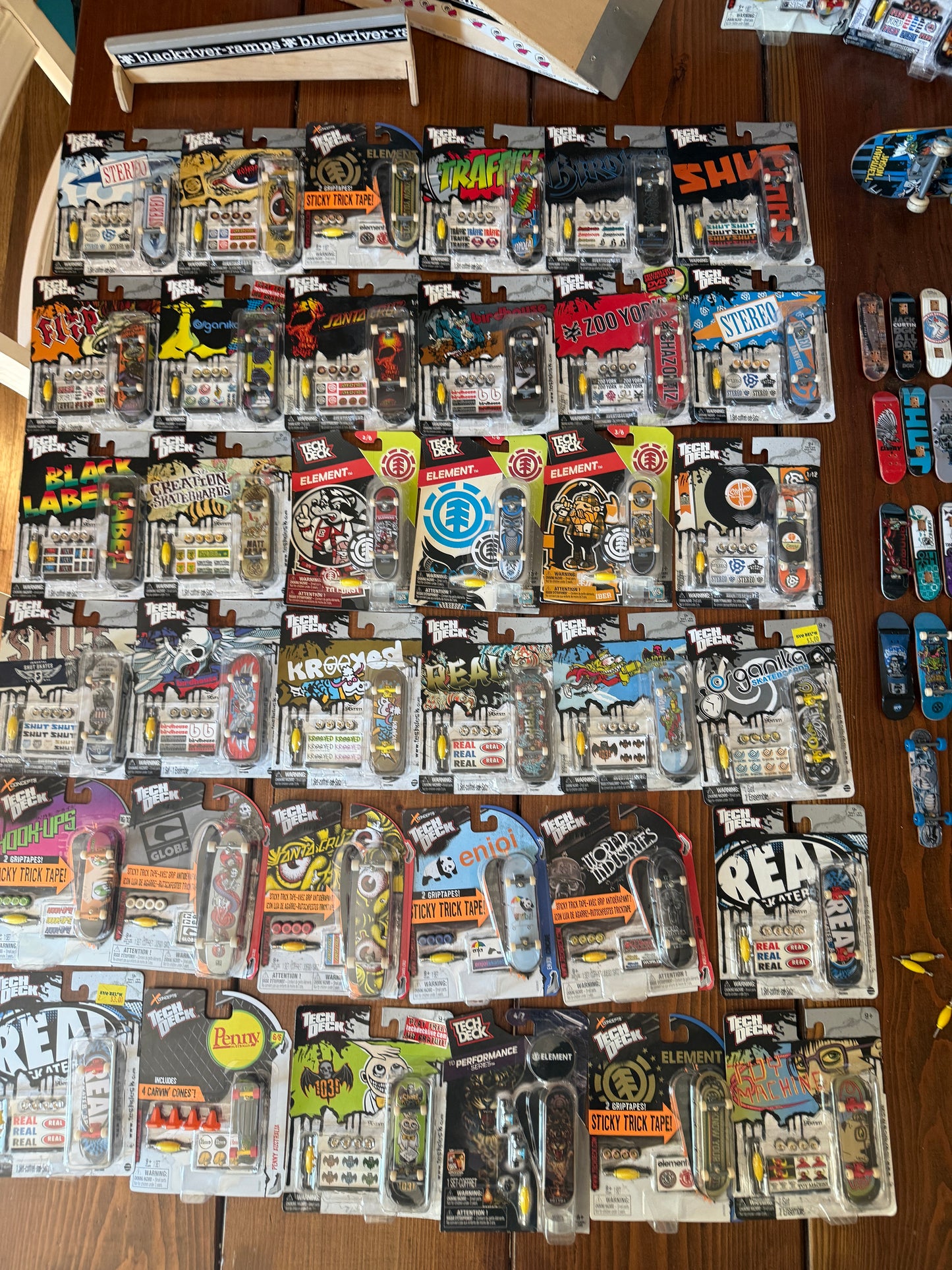 Vintage Tech Deck Lot 81 Fingerboards, Blackriver, Del Mar Pool, Handboard