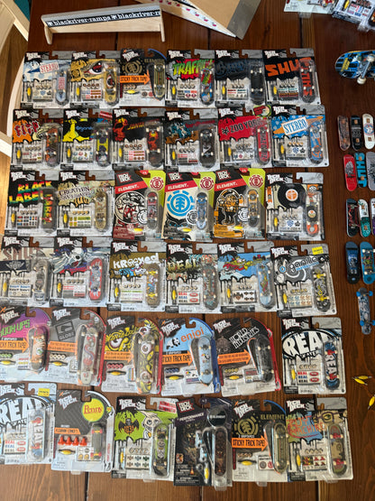 Vintage Tech Deck Lot 81 Fingerboards, Blackriver, Del Mar Pool, Handboard
